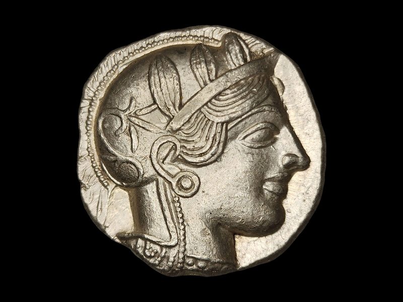 Athenian silver tetradrachm, obverse