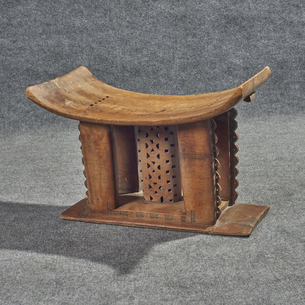 Ashanti Carved Wood Stool