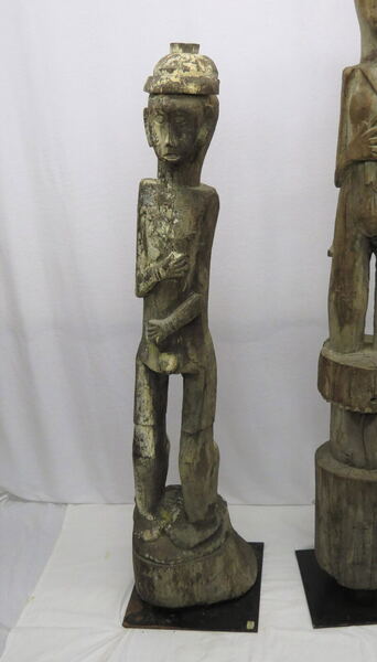 Carved Wood Standing Male Figure