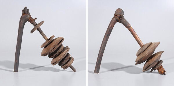 Two Senufo Wasamaka Rattles