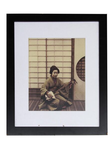 Geisha with Gekkin by Kusakabe Kimbei