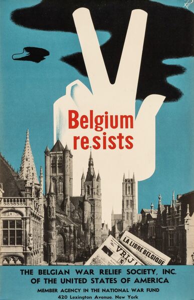Belgium Resists Second World War Poster