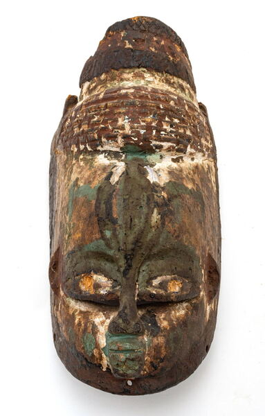 Yoruba Gelede Polychrome Wood Mask