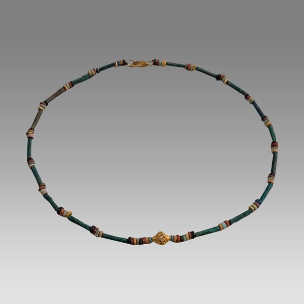 Egyptian Faience Bead Necklace