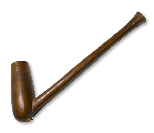Zulu Carved Wood Tobacco Pipe
