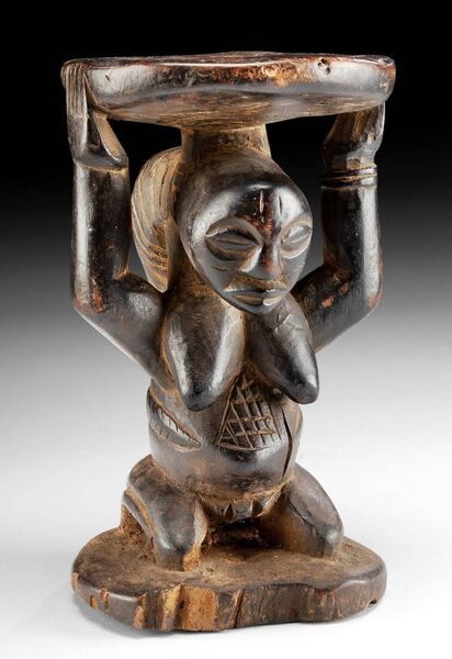 Luba Miniature Caryatid Stool