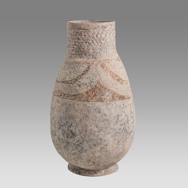Amlash Terracotta Footed Jar