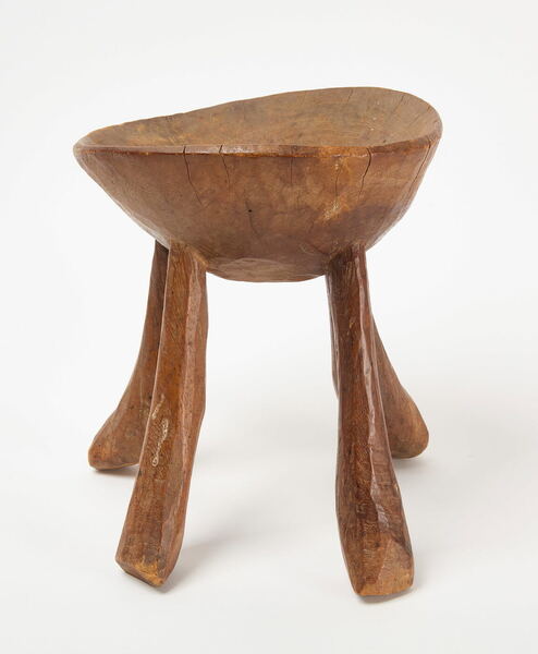 African Four-Legged Carved Stool