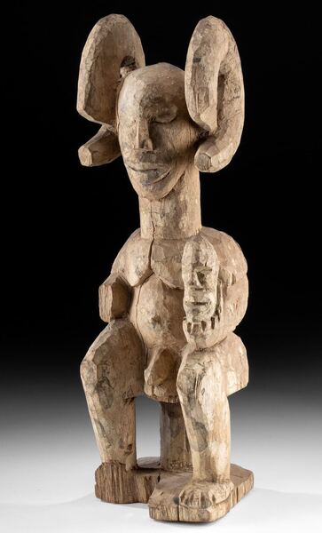 Igbo Wood Ikenga Shrine Figure