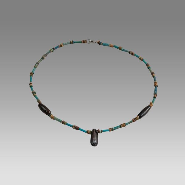 Egyptian Faience Bead Necklace