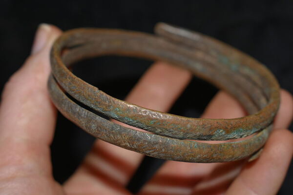 African Brass Wrap Cuff