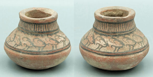 Harappan Painted Jar with Ibex Frieze