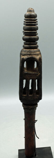 Nepalese Carved Hardwood Ceremonial Object