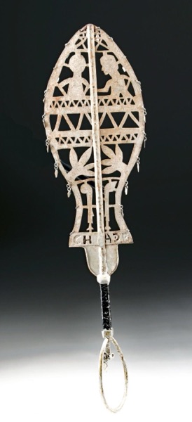 Early Benin Iron / Brass Eben Royal Sword-Scepter