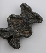 Pierced Bead or Pendant with Floral Design