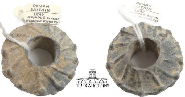 Roman Lead Spindle Whorl