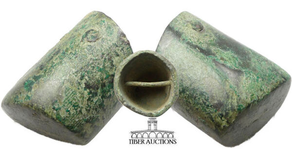 Roman Bronze Staff Cap