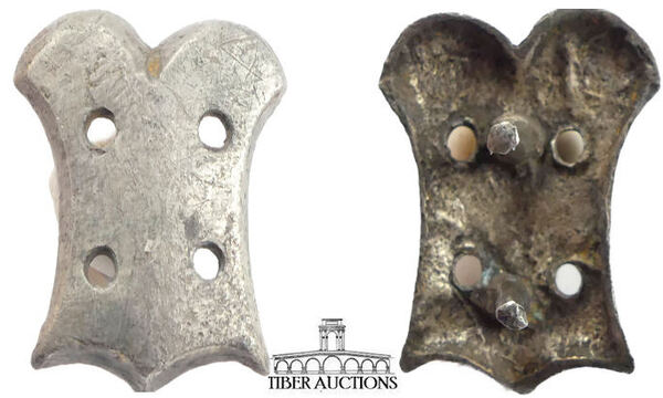 Khazarian Silver Strap End