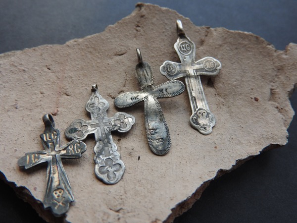 Four Silver Crosses