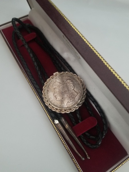1921 Morgan Silver Dollar Bolo Tie