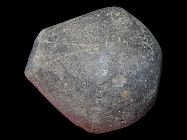 1 3/4" Large Clay Neolithic Spindle Whorl Bead, Africa