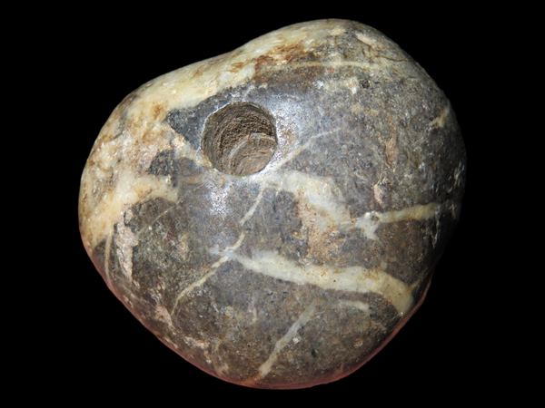 1 7/8" Polished Smooth Stone Bead, Neolithic Northern Africa