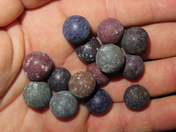 Grouping of Antique Clay Marbles