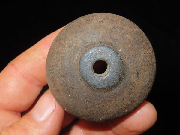 Huge Pottery Whirl Bead, Found in Africa