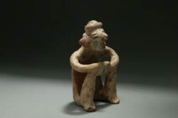 Nayarit Terracotta Seated Male Figure