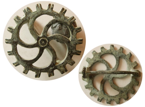 Roman Bronze Circular Fibula
