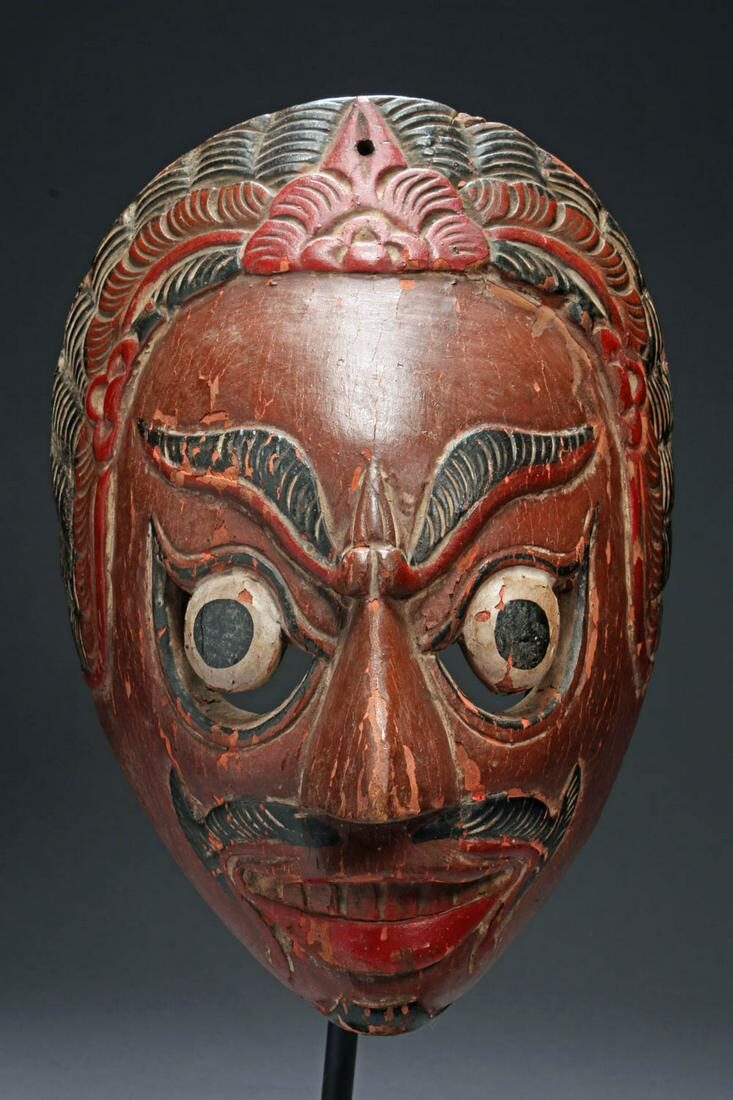 Javanese Wayang Topeng Mask