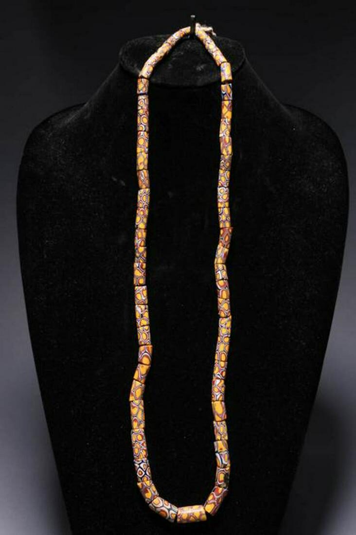 Strand of Yellow African Trade Beads