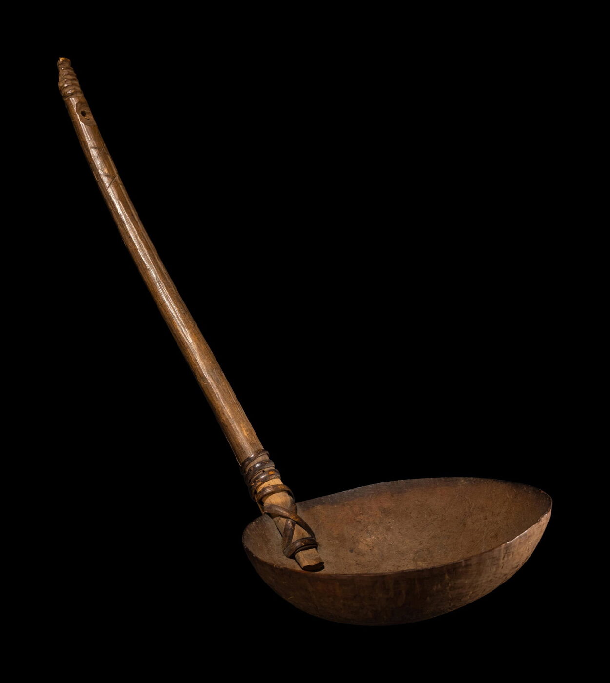 African Wood Coconut Ladle