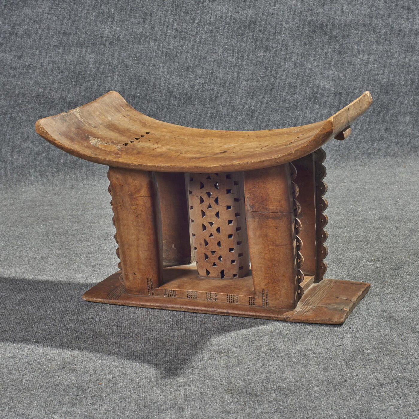 Ashanti Carved Wood Stool