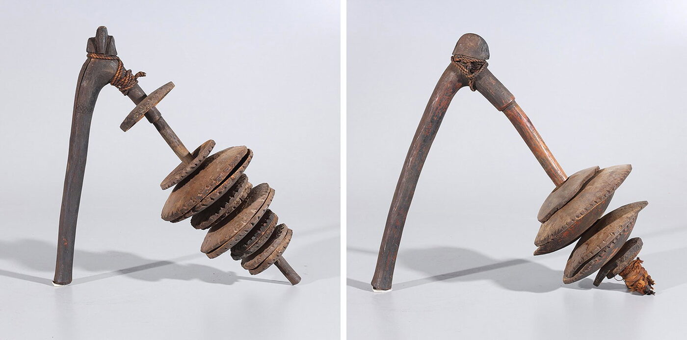 Two Senufo Wasamaka Rattles