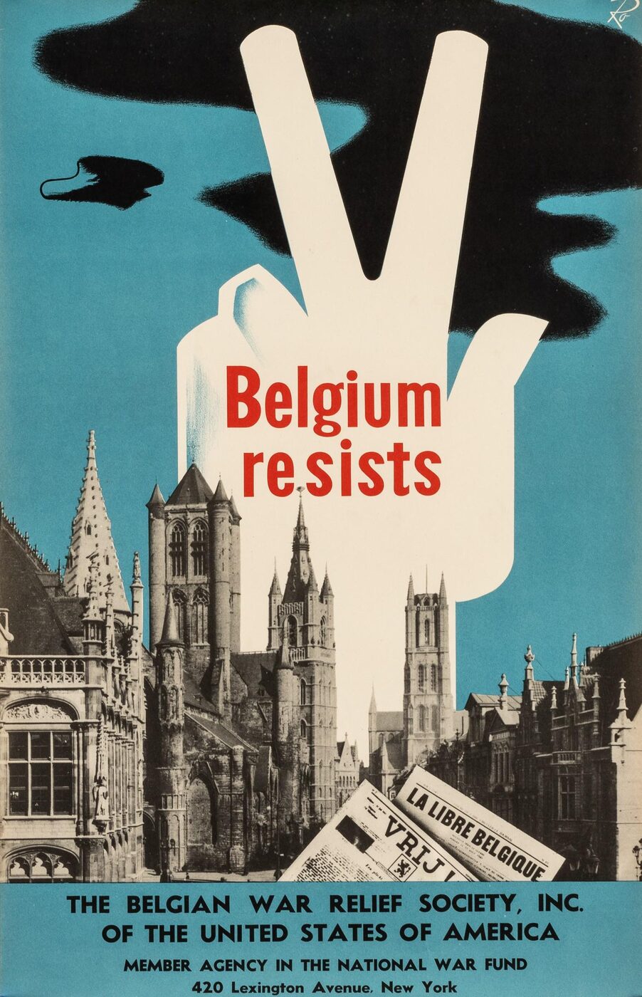 Belgium Resists Second World War Poster