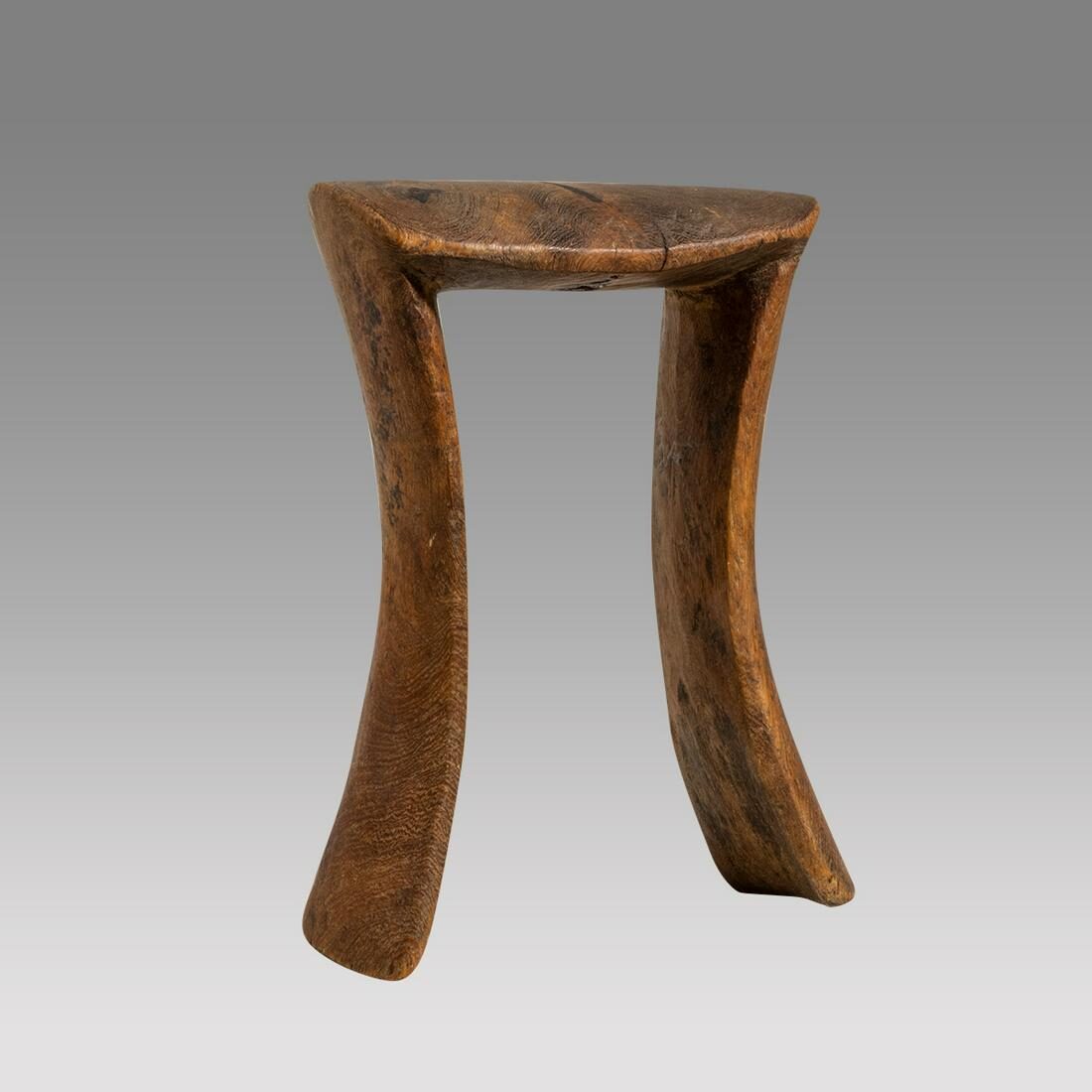 African Carved Wood Headrest