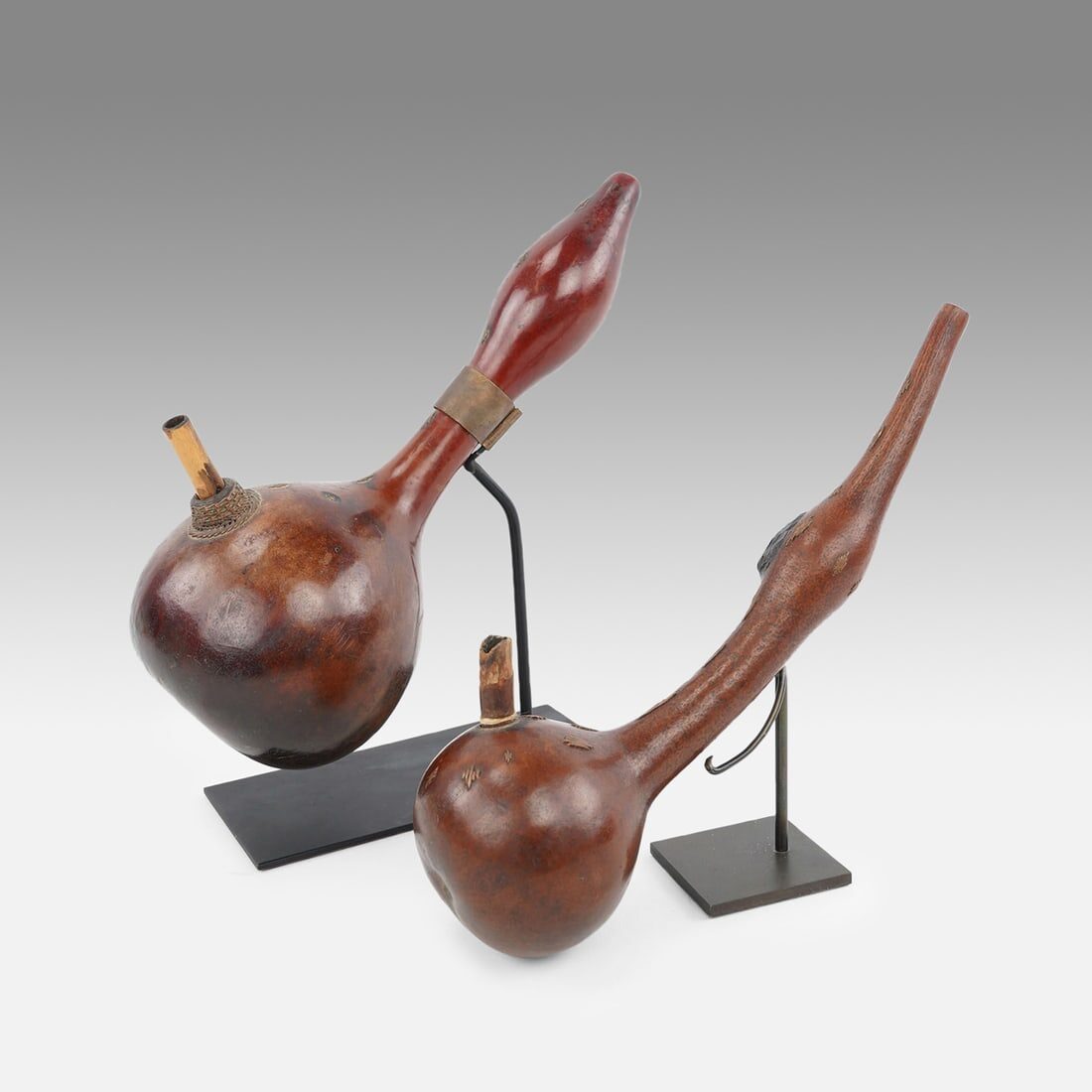 Two Luba Gourd Water Pipes