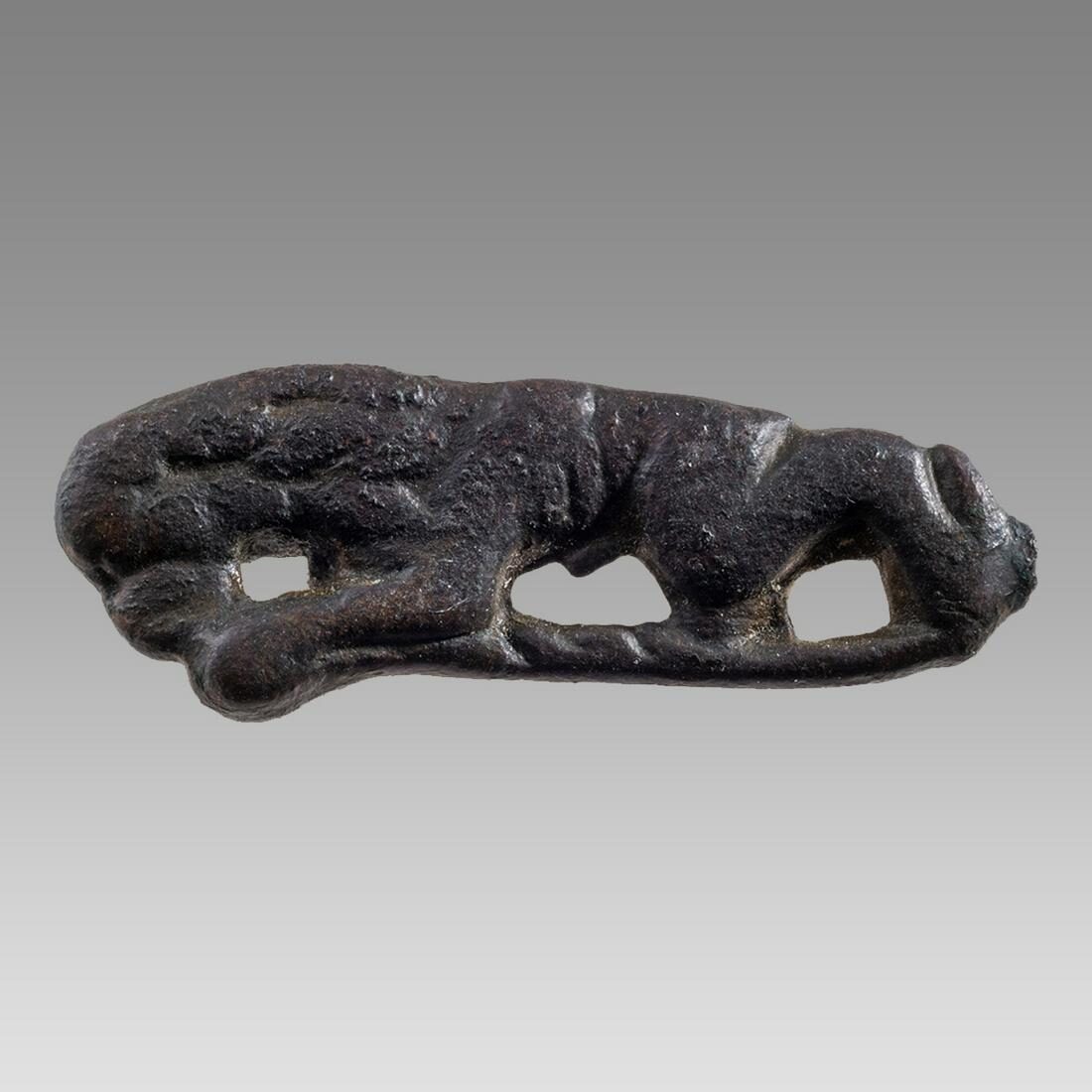 Roman Bronze Lion Appliqué