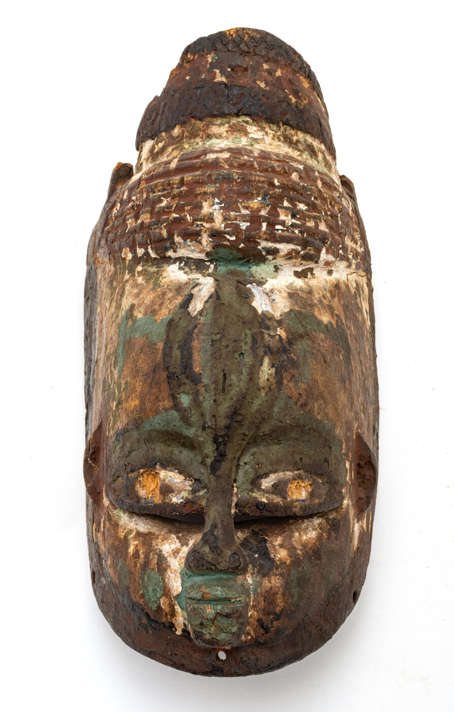Yoruba Gelede Polychrome Wood Mask