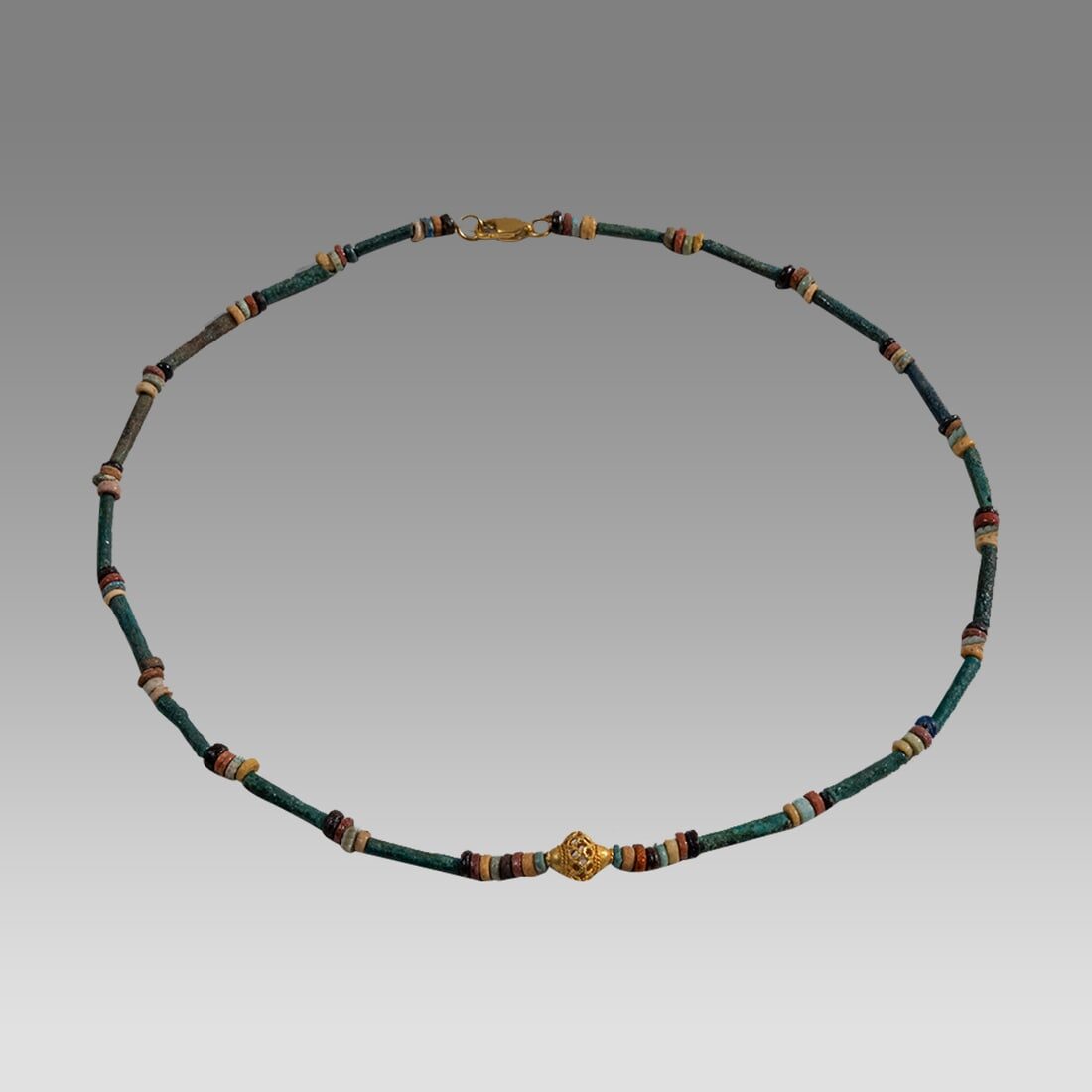 Egyptian Faience Bead Necklace