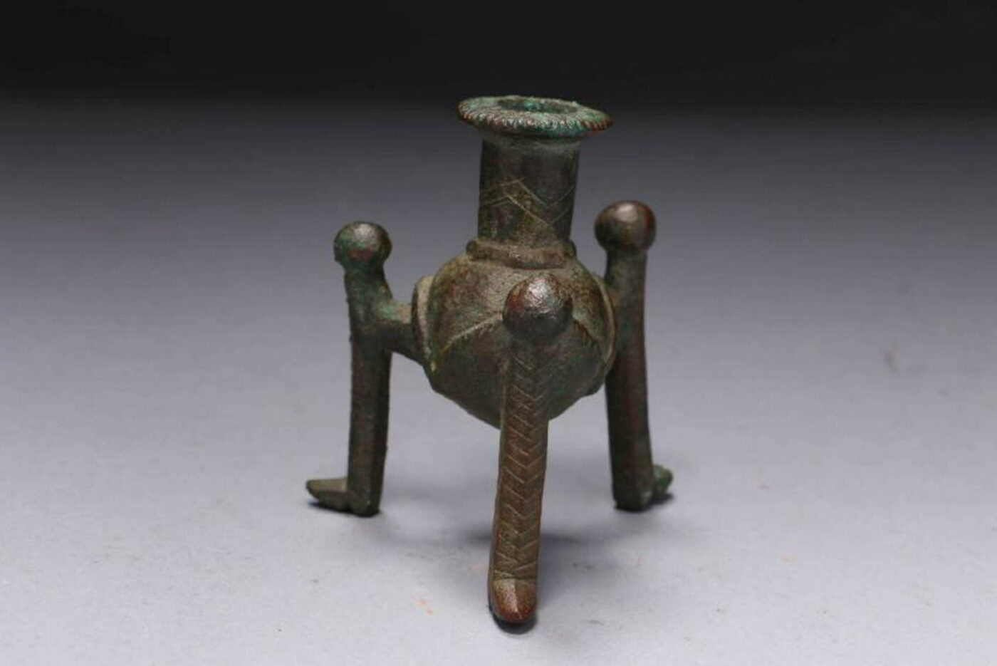Indus Valley Bronze Kohl Container