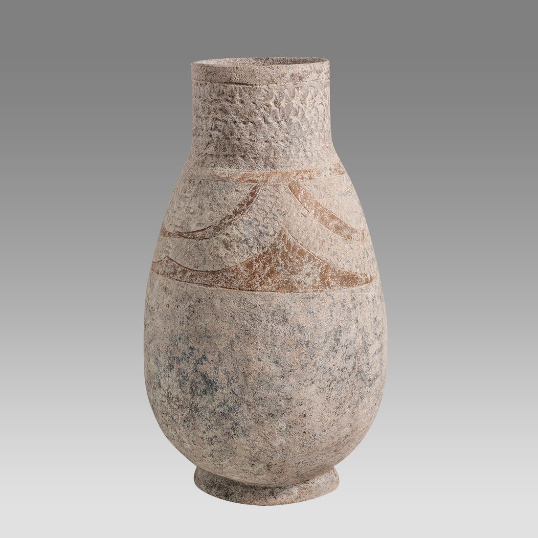 Amlash Terracotta Footed Jar