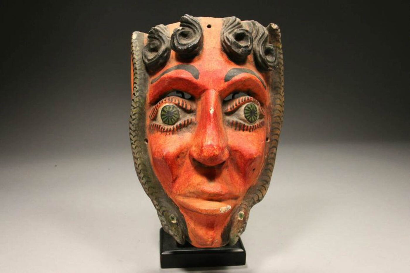 Mexican Painted Wood Mask