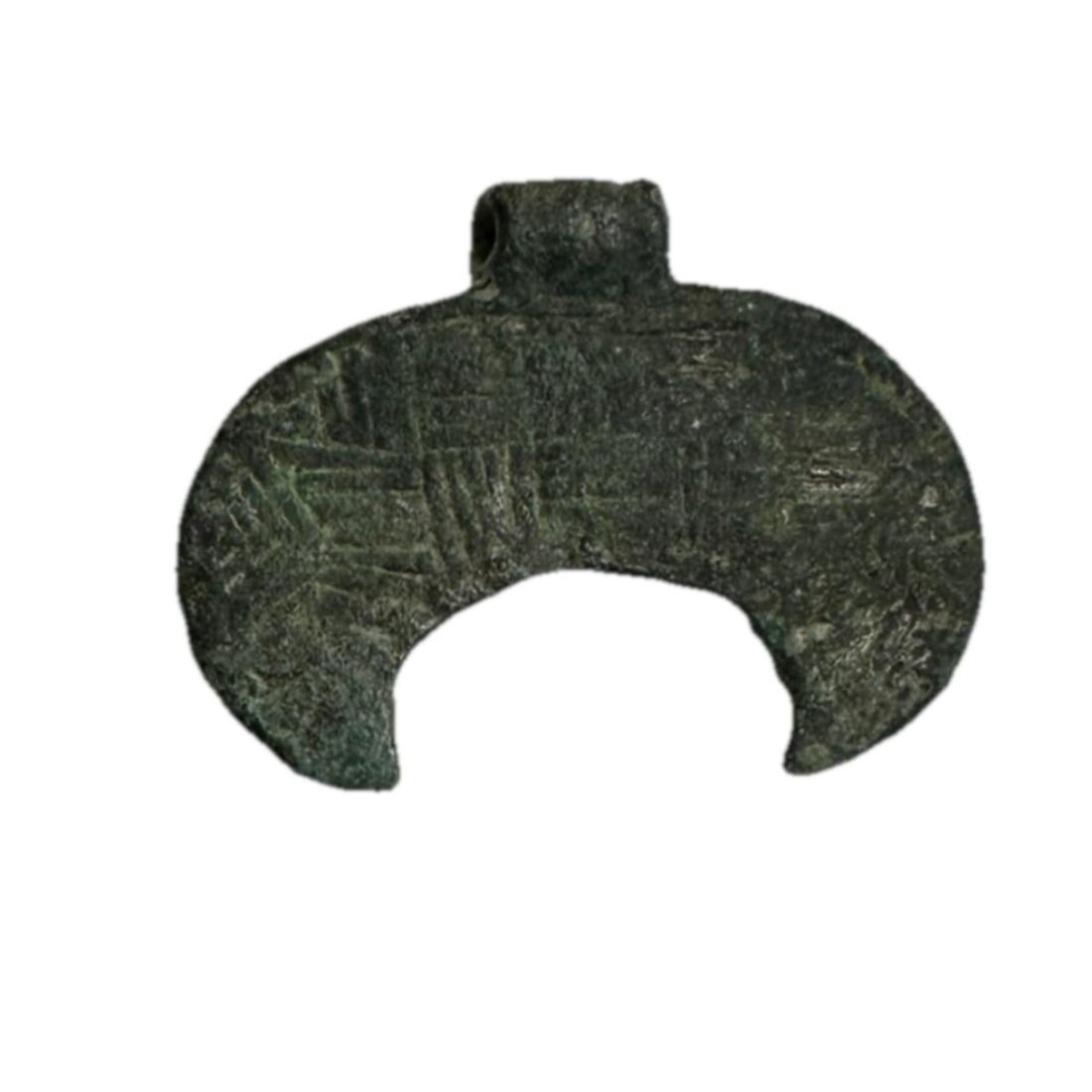 Roman-Byzantine Bronze Crescent Pendant