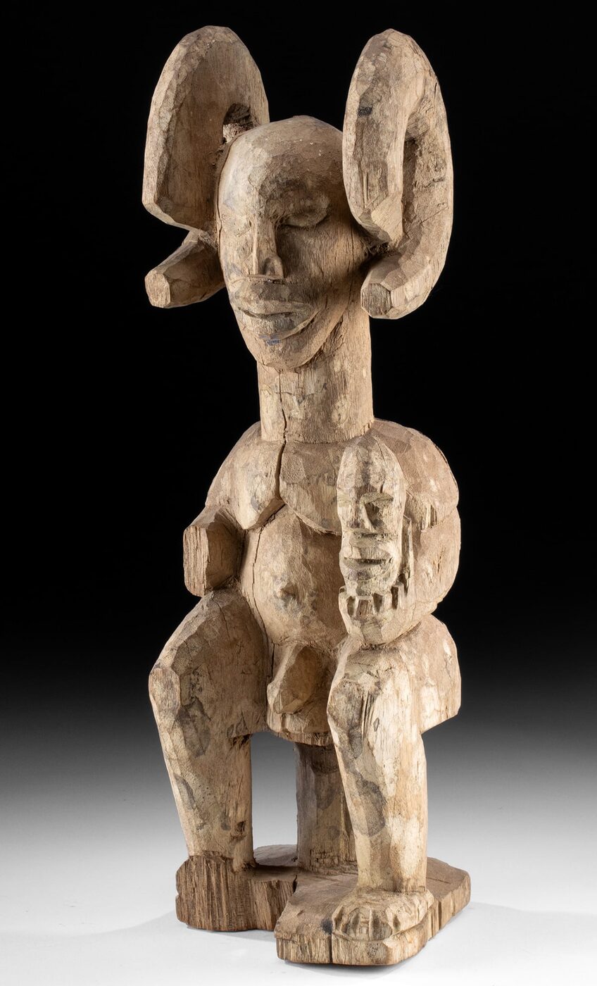 Igbo Wood Ikenga Shrine Figure