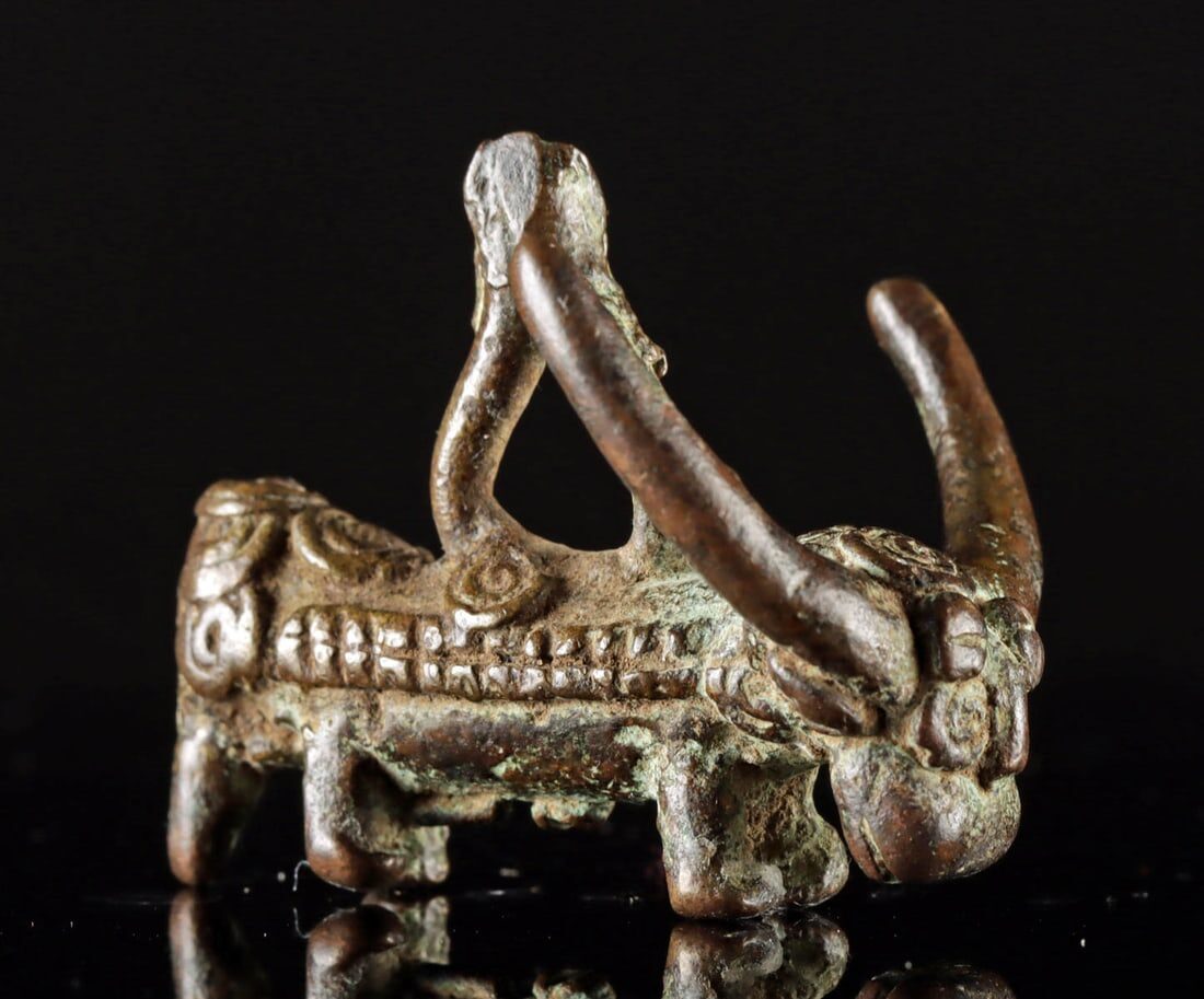 Senufo Brass Bush Cow Pendant