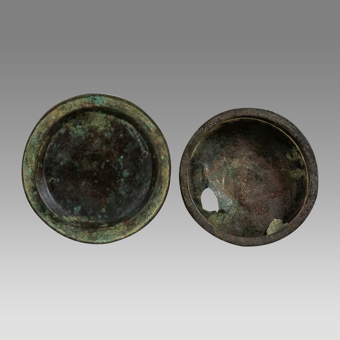 Two Seljuk Bronze Trays