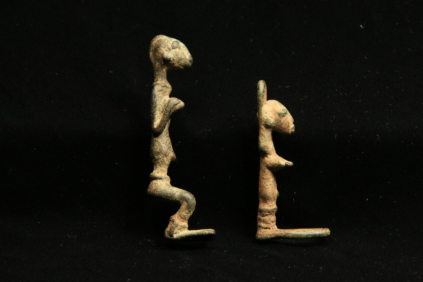 Two Dogon Bronze Figures