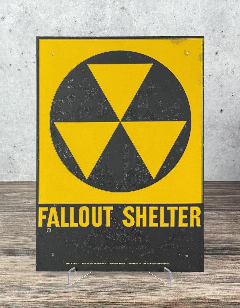 US Department of Defense Fallout Shelter Sign